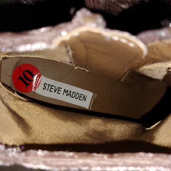 Steve Madden Emison Velvet Bootie pale Pink 10 - Picture 6 of 11